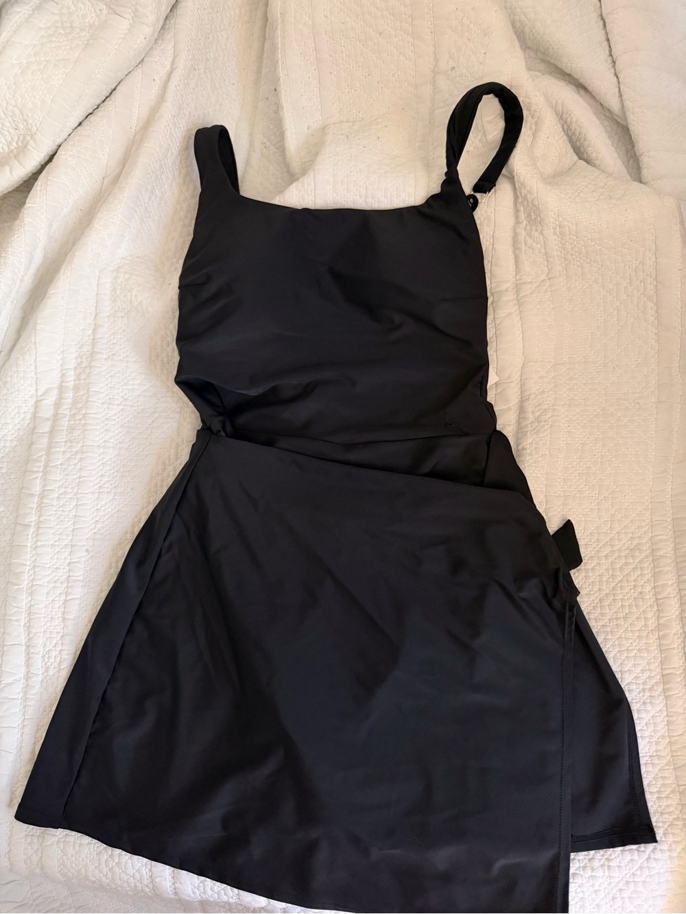 Time and Tru Black Swim Dress